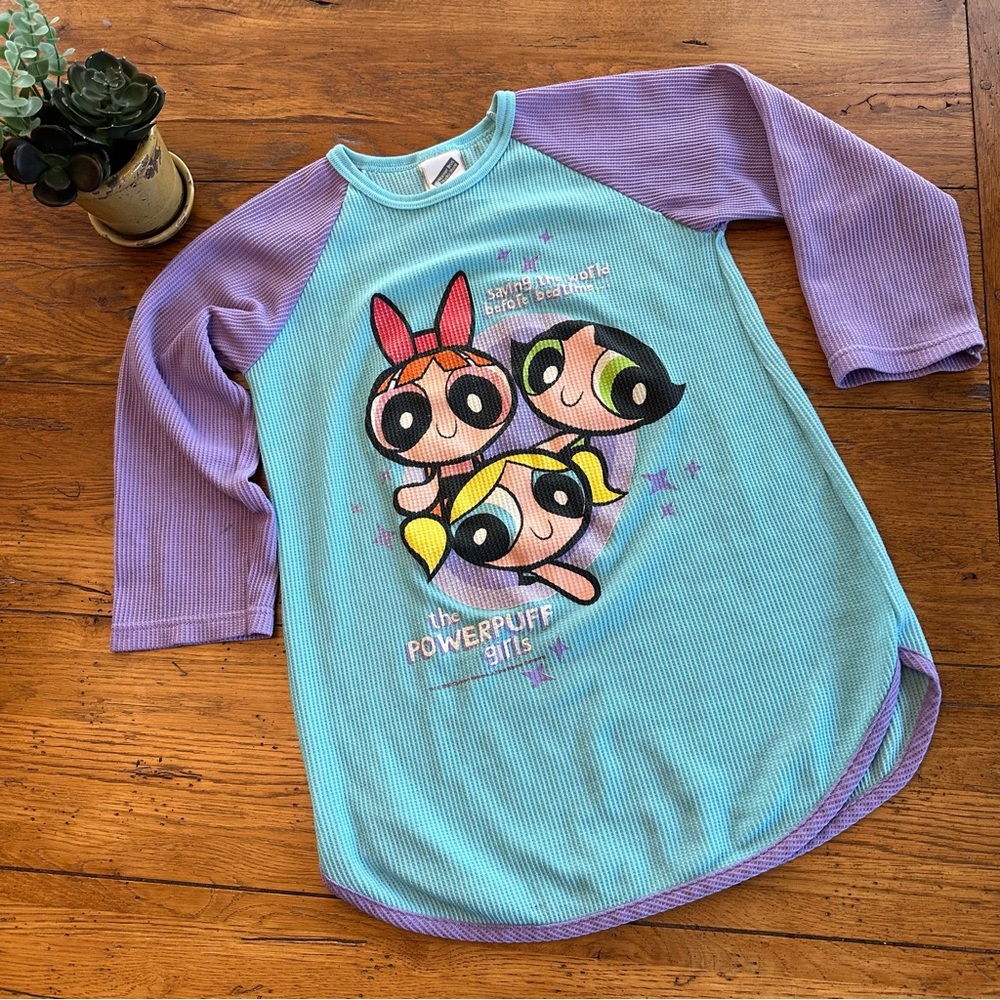 Vintage Power Puff Girls Nightgown Pajamas 90’s l Y2k